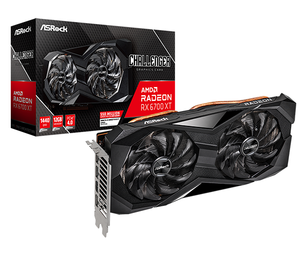 ASRock AMD Radeon RX 6700 XT Challenger D 12GB